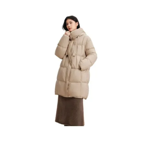 Evelyn 베이지 여성 다운 재킷