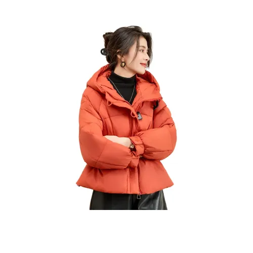 CARBAMMI 오렌지 여성 패딩 점퍼