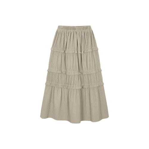MOUSSY 여성 캐주얼 롱 스커트