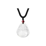 Vermilion Pearl Maitreya Buddha Necklace