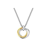 Interlocking Circle Necklace (Gold)