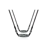 High-Quality 9 Eye Dzi Bead Horizontal Necklace (1 Pair)