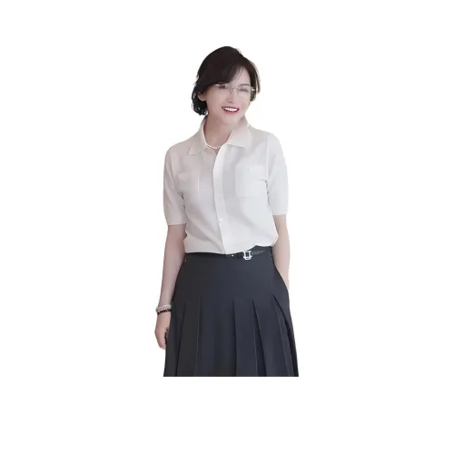 RUIENCO. 화이트 여성 니트웨어