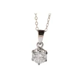 6 Claws Pendant 0.5 Carat[Includes Silver Chain]