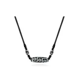 High-Quality 9 Eye Dzi Bead Necklace (Horizontal)