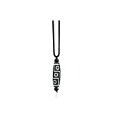 High-Quality 9 Eye Dzi Bead Necklace (Vertical)