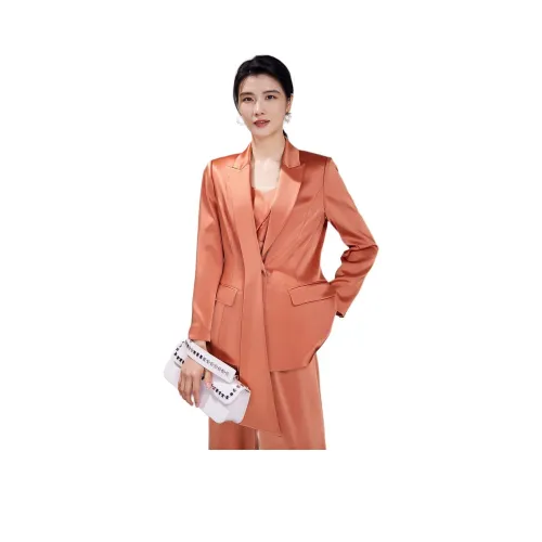 BBLLUUEE Ri Mu 오렌지 여성 비즈니스 정장