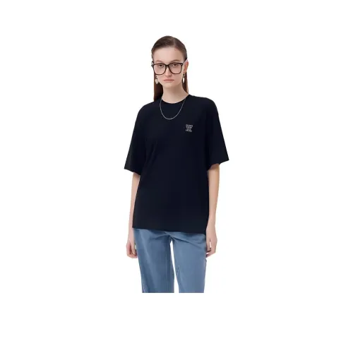 GOELIA 블랙 남녀공용 티셔츠