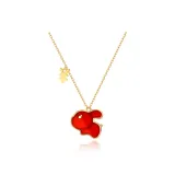 18K Gold Wealth Rabbit Necklace-Exquisite Box