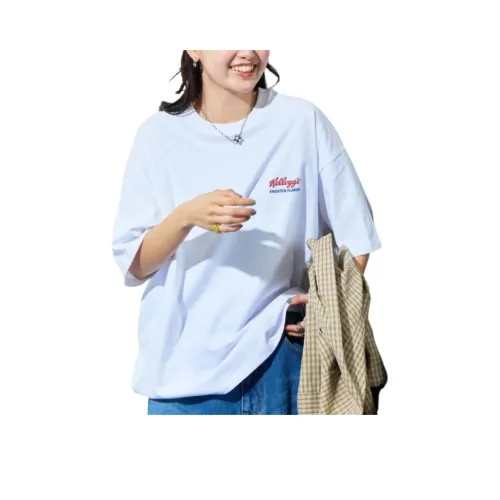 프릭스스토어 화이트 남녀공용 티셔츠