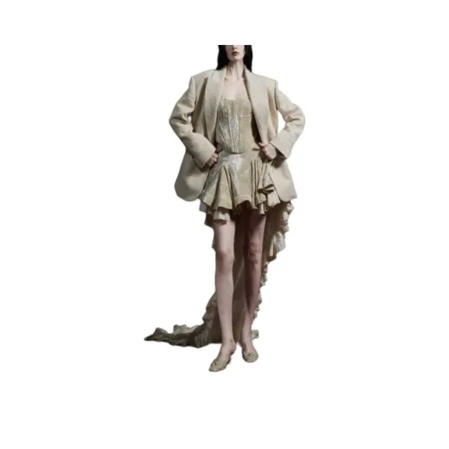 Freja 화이트 여성 캐주얼 롱 스커트