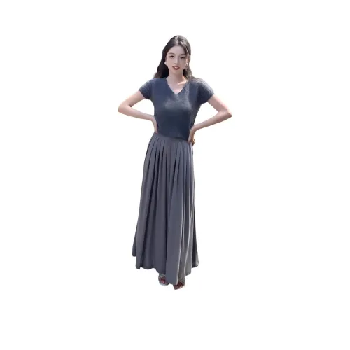 SEE YOU TOMORROW SISTERS 여성 캐주얼 롱 스커트