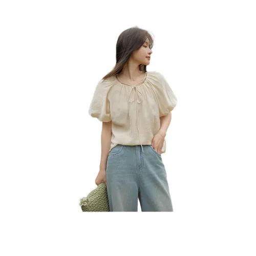 MT 베이지 핑크 여성 셔츠