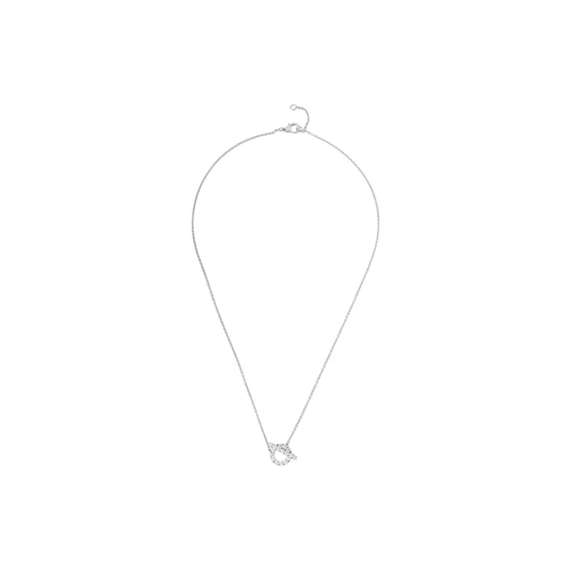 HERMES FINESSE Diamond Necklaces Women's White Gold - POIZON