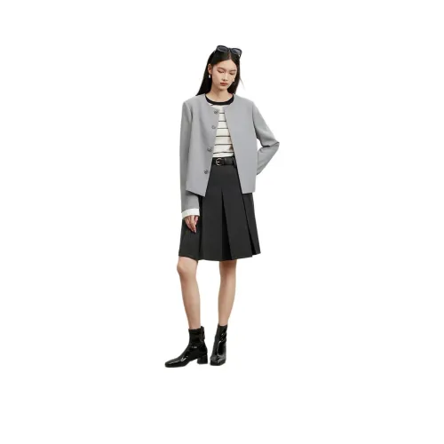 TKY SHOP 그레이 블루 여성 비즈니스 정장