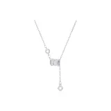 Spring Small Round Pendant Sterling Silver Necklace