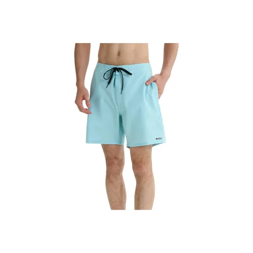 RVCA 블루 남성 비치 숏팬츠