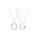 Thorn and Rose Couple Necklace