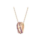 Purple/Rose Gold-Tone Plated