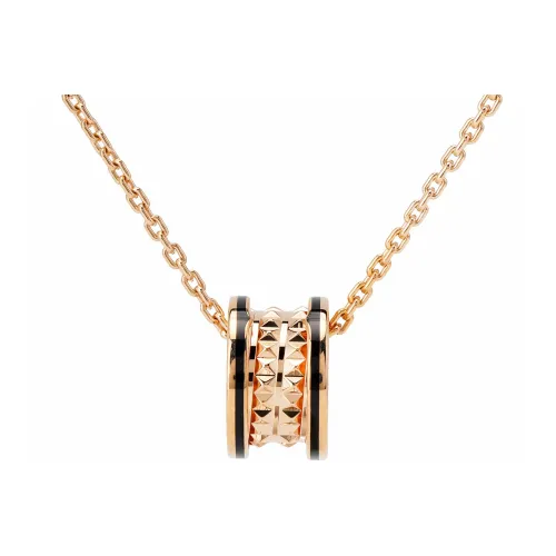BVLGARI B.Zero1 시리즈 18K 로즈 골드 목걸이 남녀공용