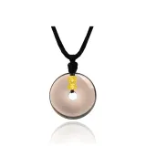 Black Chinese Auspicious Animal Baby Peaceful Buckle Necklace