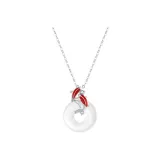 Red Koi Fish White Gold