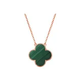 Rose Gold Necklace (Green)
