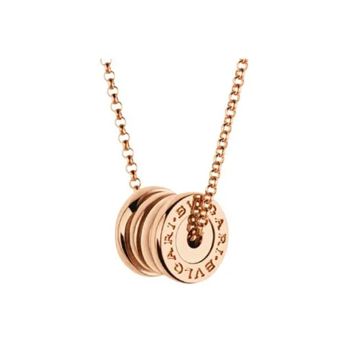 BVLGARI B.Zero1 시리즈 18K 로즈 골드 목걸이 남녀공용 로즈 골드