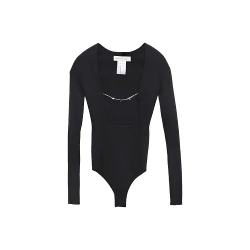 SWAYING KNIT 블랙 여성 바디수트