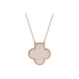 Four-Leaf Clover Lucky Necklace-White