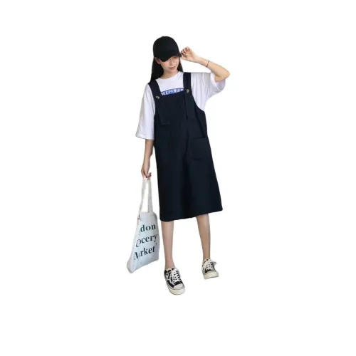 Ordifen 블랙 여성 슬립 원피스