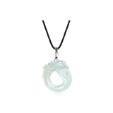 Ice-White Serpentine Jade-Phoenix