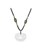 Auspicious Clouds Lock with Green Cord