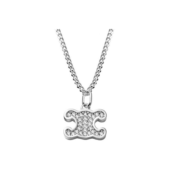 24PF new/CELINE ストラスネックレス Necklace Silver 24PF new/CELINE ストラスネックレス Necklace Silver (CELINE