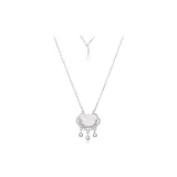 Auspicious Clouds Peaceful Lock Necklace (Silver)