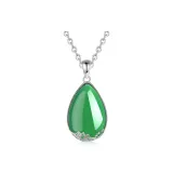S925-Yulu Pearlescent Necklace[Green]