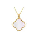 18K White Mother of Pearl A+Alloy Chain