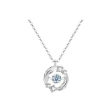 Beating Heart Necklace[White Zircon]