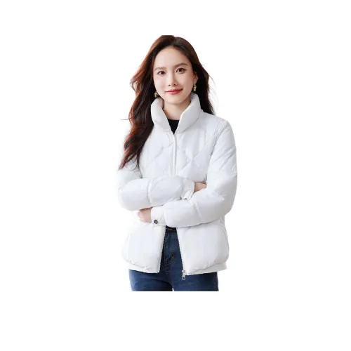 CARBAMMI 화이트 여성 패딩 점퍼