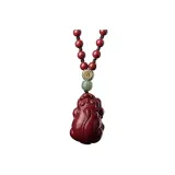 Cinnabar Style-Chinese Zodiac Goat and Monkey-Vairocana Buddha