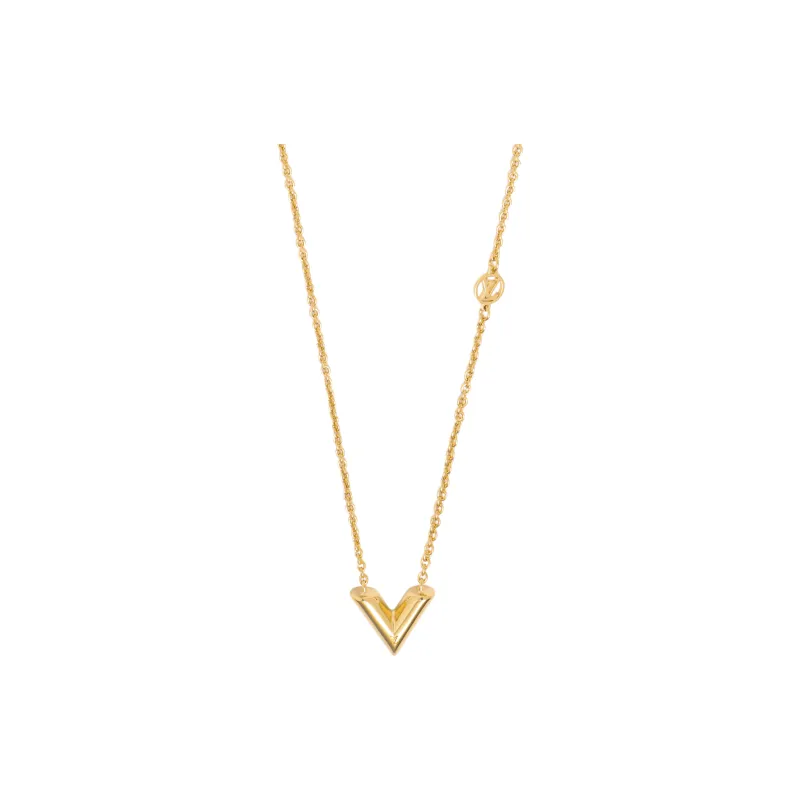 Louis Vuitton エッセンシャルV ゴールド LOUIS VUITTON Essential V Necklace - POIZON