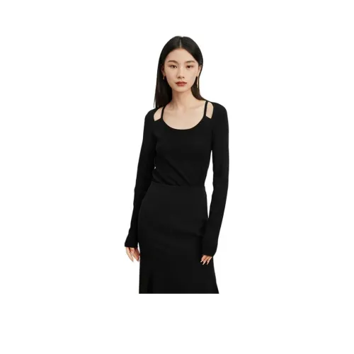 TKY SHOP 블랙 여성 니트웨어