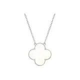 Silver Necklace (White)