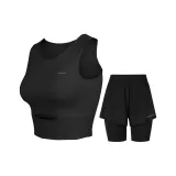 Clothing Sets (Black Tank Top+Black Shorts)