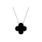 Silver Necklace (Black)