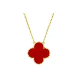 Gold Necklace (Red)