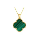 18K Malachite C+Alloy Chain
