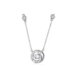 925 Sterling Silver, Sparkling Heart Necklace