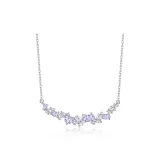 [Purple Crystals]Necklace-Soft Purple