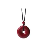 Cinnabar Peaceful Buckle Pendant Tubas